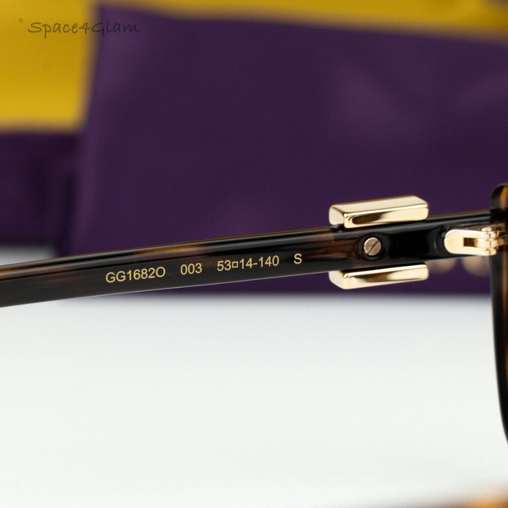 Gucci Women Eyeglasses Havana Demo Cat Eye GG1682O 003 BRAND NEW - Picture 5 of 9